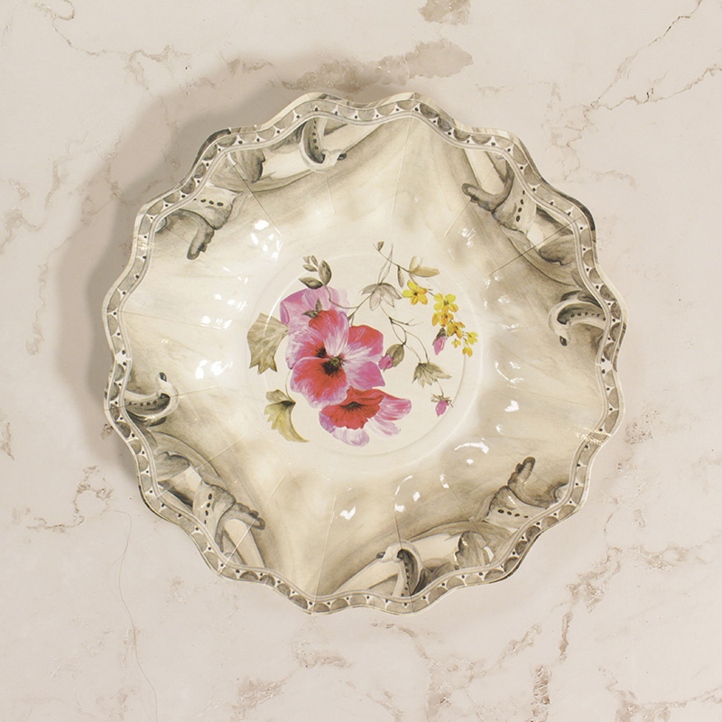 Decor Paper Plate Made of Virgin Paper Cardboard 6in