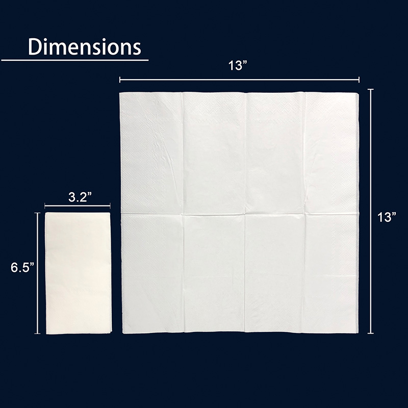 100 Luncheon Napkins 8x Folded