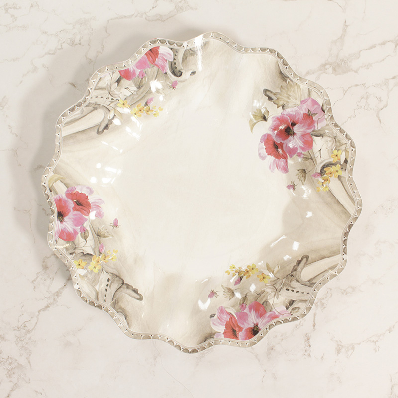 Decor Paper Plate Made of Virgin Paper Cardboard 10.5in