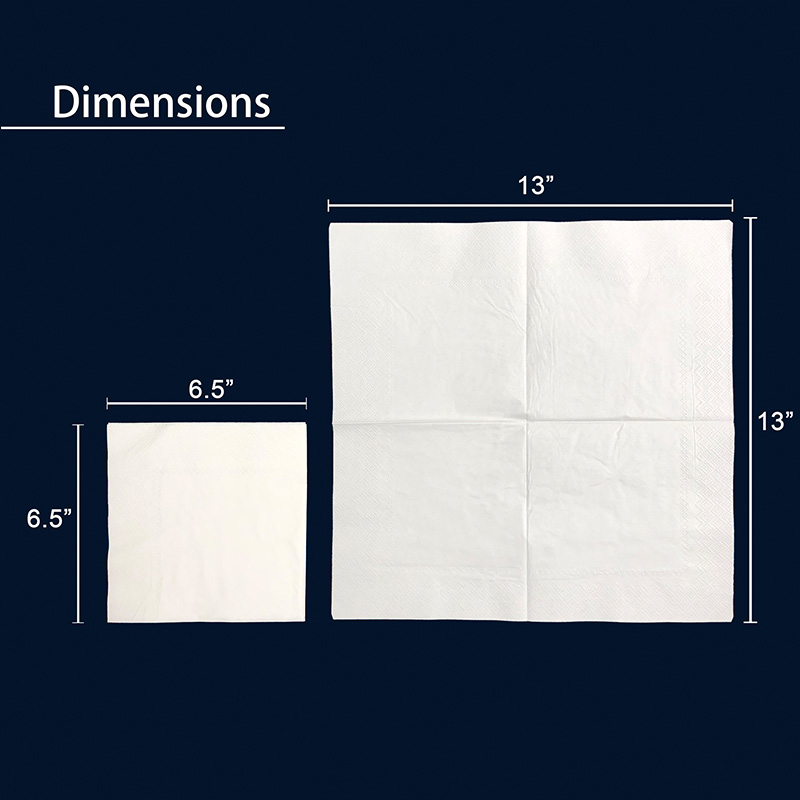 100 Luncheon Napkins 4x Folded