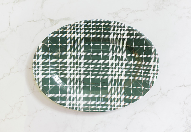 Decor Paper Plate Made of Virgin Paper Cardboard 9.6in